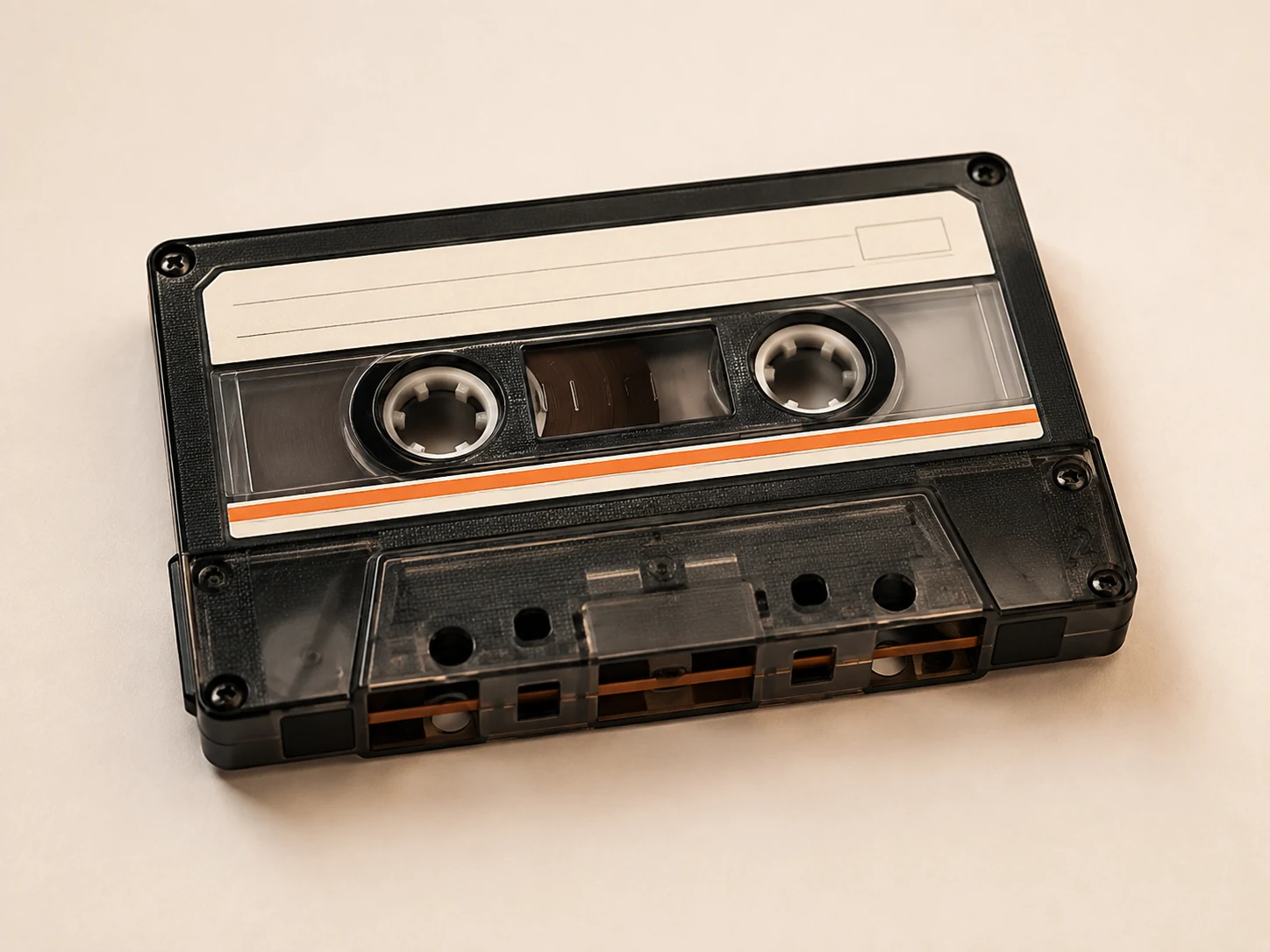 Ett klassiskt analogt kassettband för ljud.
